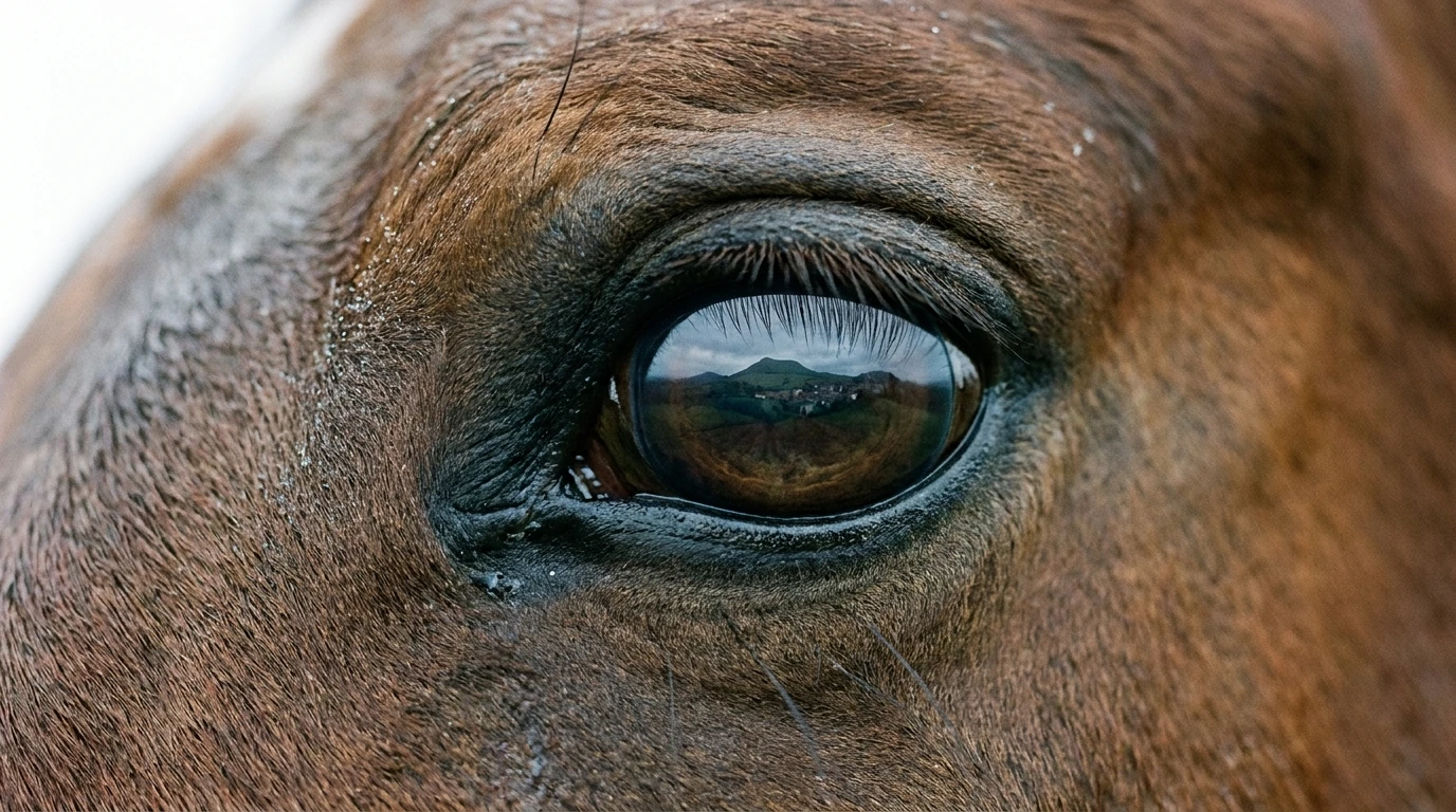 Un regard de cheval au Ranch Green Valley, Meilhaud